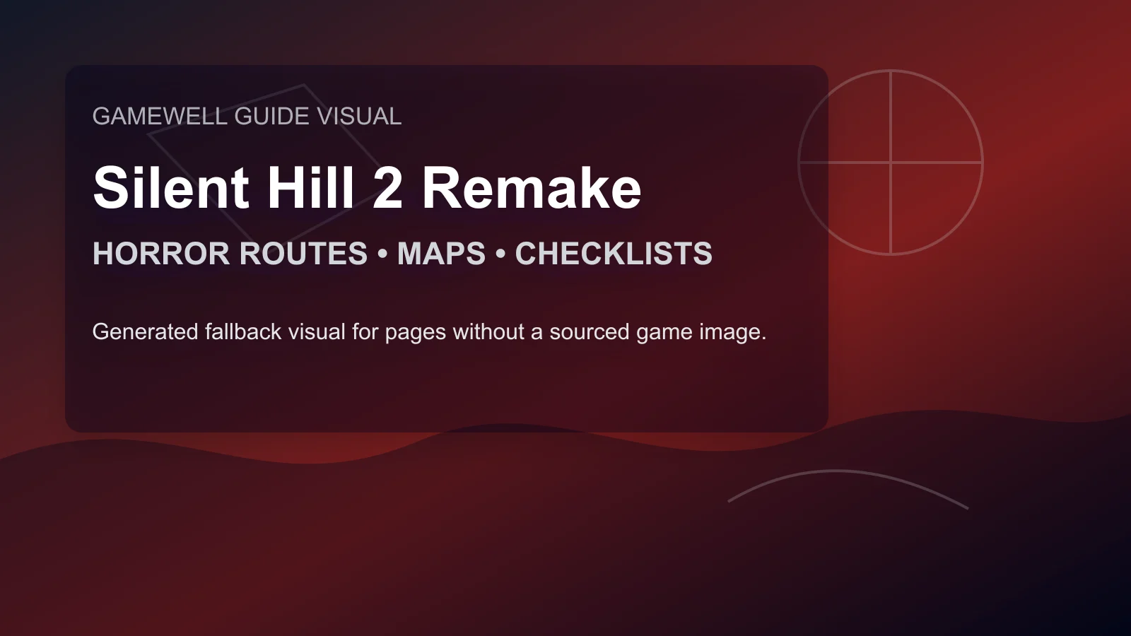 Silent Hill 2 Remake Map and Quest Hub